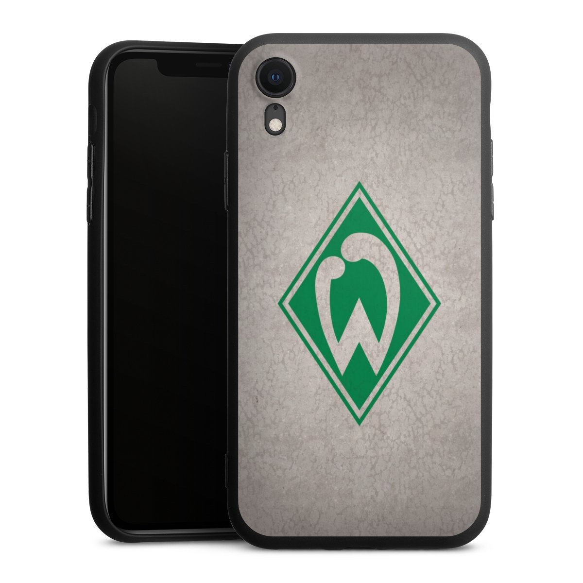 iPhone Xr Handy Premium Silikon Hülle Handyhülle schwarz Case Sv Werder Bremen Concrete Official Licensed Product Silikon Premium Case