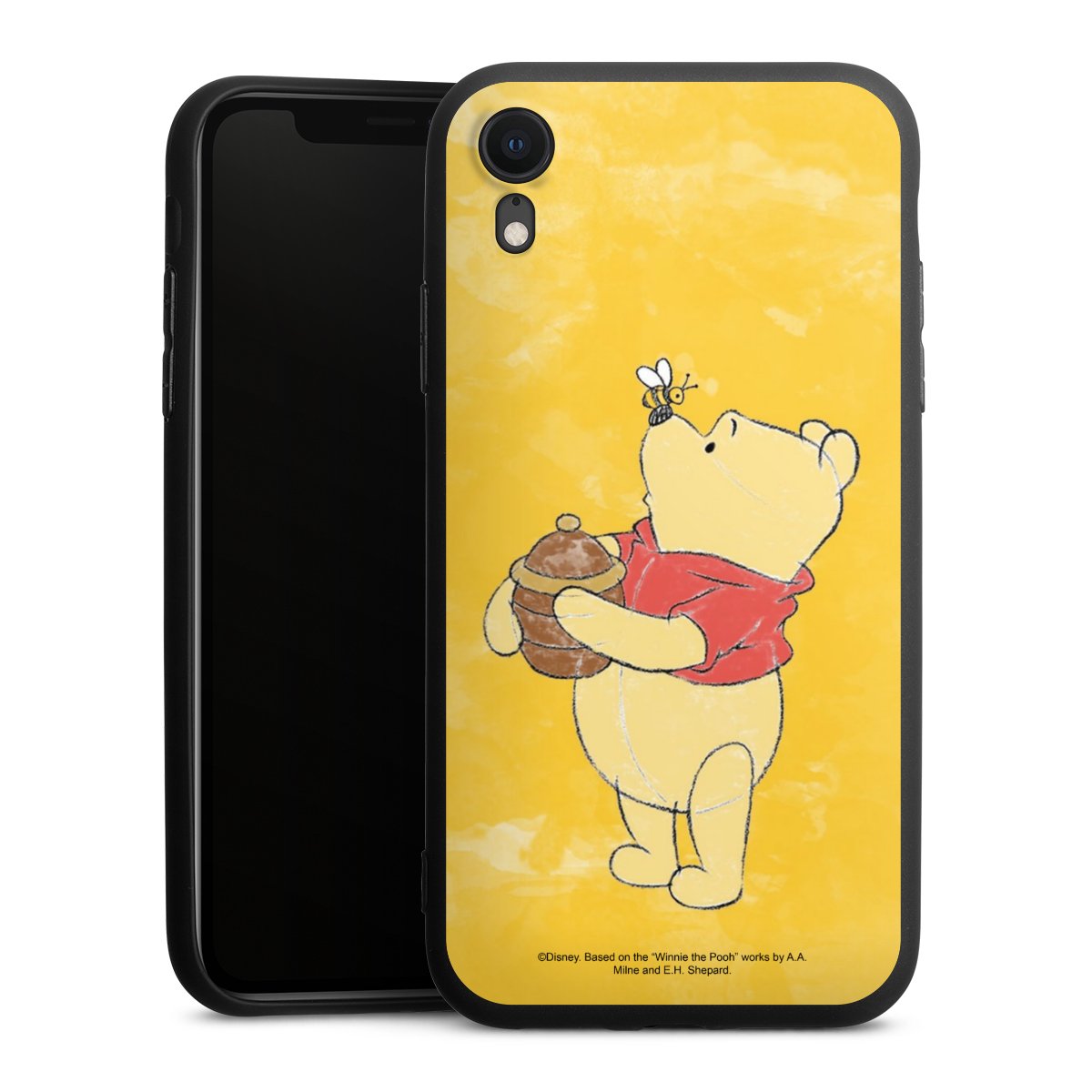 iPhone Xr Handy Premium Silikon Hülle Handyhülle schwarz Case Official Licensed Product Winnie The Pooh Disney Silikon Premium Case