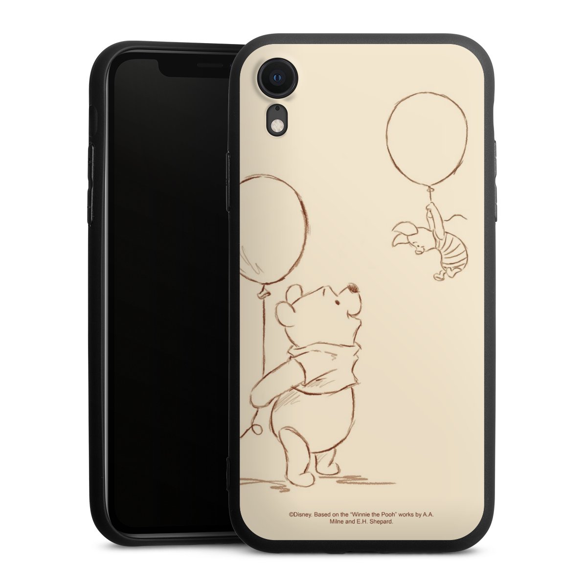 iPhone Xr Handy Premium Silikon Hülle Handyhülle schwarz Case Official Licensed Product Winnie The Pooh Disney Silikon Premium Case