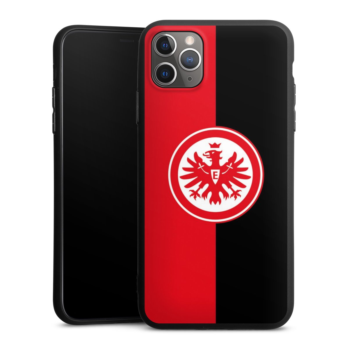 iPhone 11 Pro Max Handy Premium Silikon Hülle Handyhülle schwarz Case Official Licensed Product Eintracht Frankfurt Sge Silikon Premium Case