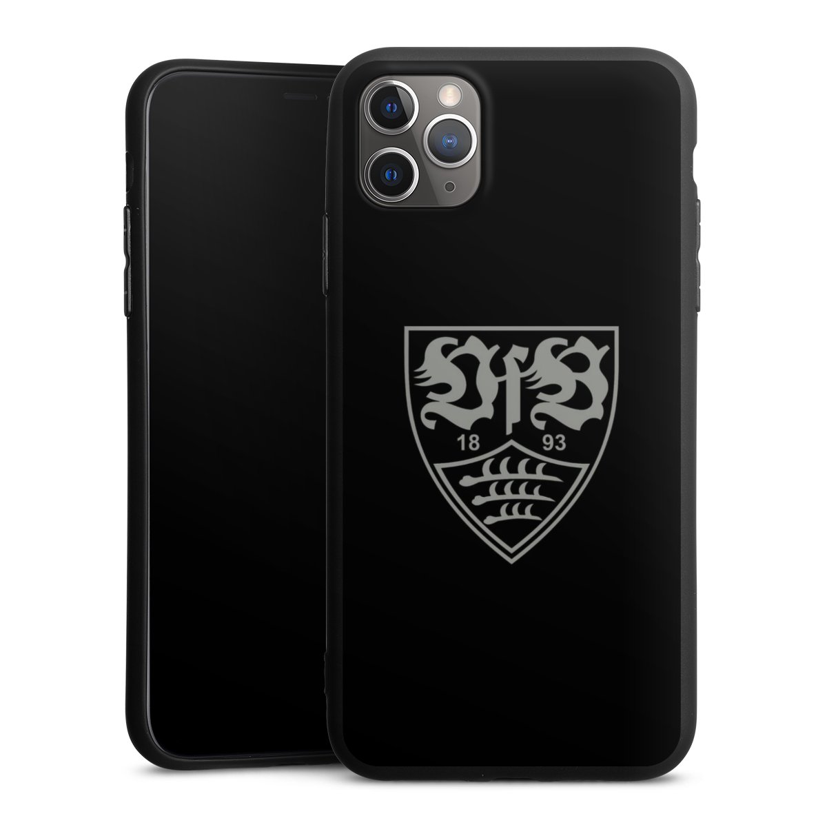 iPhone 11 Pro Max Handy Premium Silikon Hülle Handyhülle schwarz Case Official Licensed Product Vfb Stuttgart Silikon Premium Case