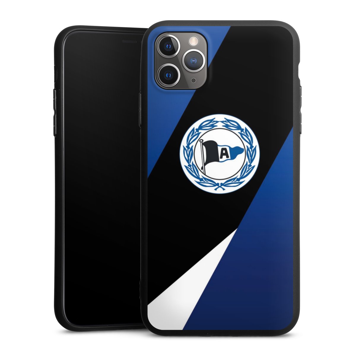 iPhone 11 Pro Max Handy Premium Silikon Hülle Handyhülle schwarz Case Official Licensed Product Arminia Bielefeld Dsc Silikon Premium Case