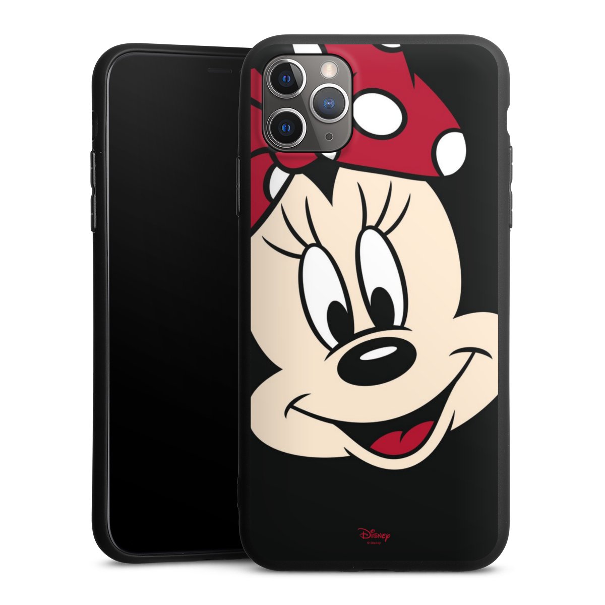 iPhone 11 Pro Max Handy Premium Silikon Hülle Handyhülle schwarz Case Minnie Mouse Official Licensed Product Disney Silikon Premium Case