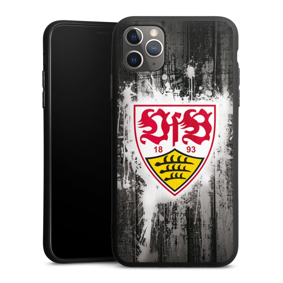 iPhone 11 Pro Max Handy Premium Silikon Hülle Handyhülle schwarz Case Vfb Stuttgart Official Licensed Product Silikon Premium Case