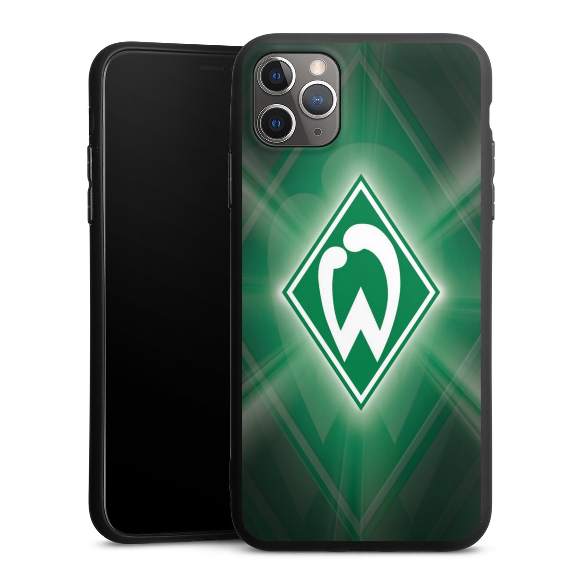 iPhone 11 Pro Max Handy Premium Silikon Hülle Handyhülle schwarz Case Sv Werder Bremen Official Licensed Product Coat Of Arms Silikon Premium Case