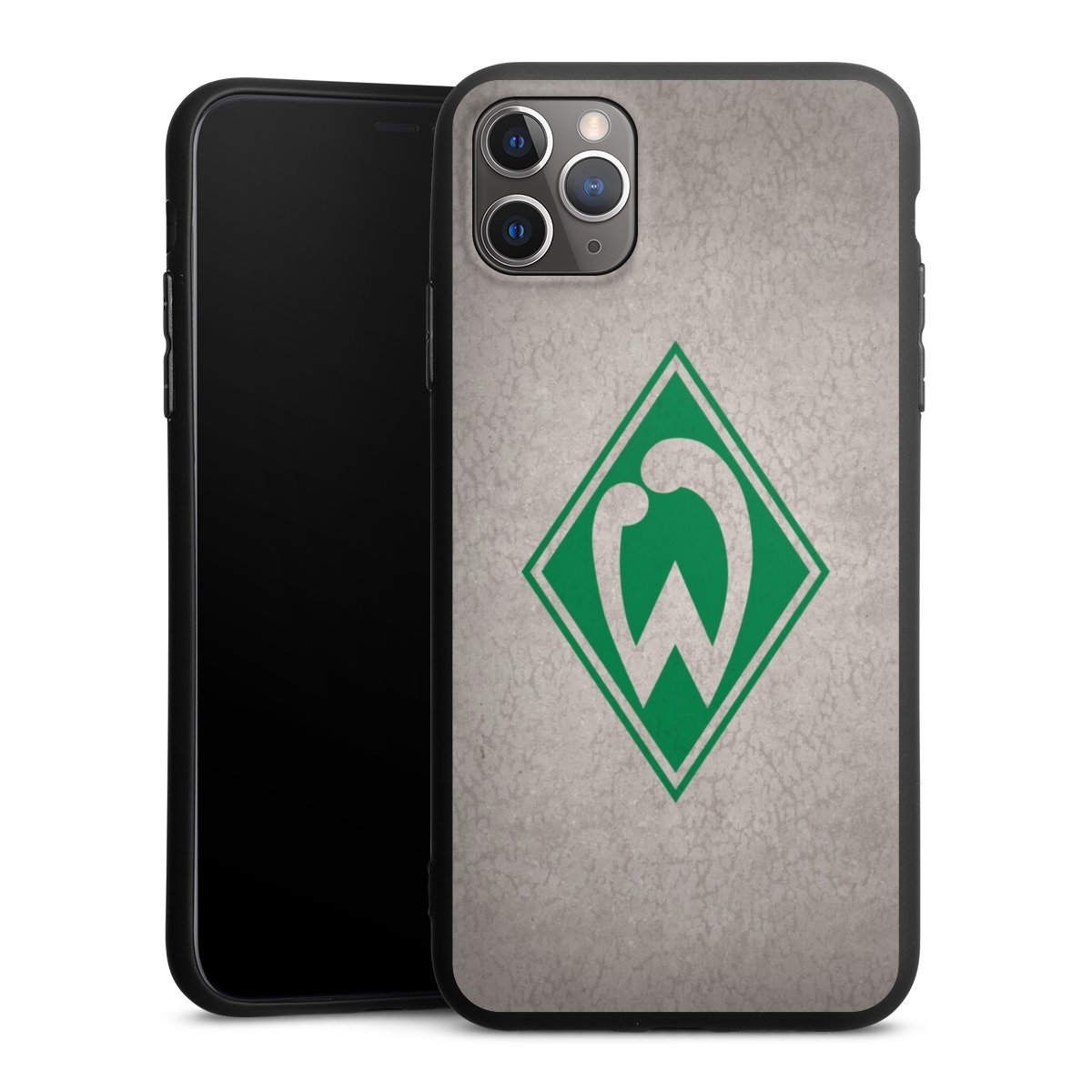 iPhone 11 Pro Max Handy Premium Silikon Hülle Handyhülle schwarz Case Sv Werder Bremen Concrete Official Licensed Product Silikon Premium Case