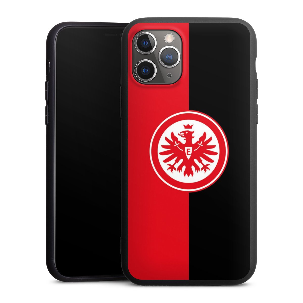 iPhone 11 Pro Handy Premium Silikon Hülle Handyhülle schwarz Case Official Licensed Product Eintracht Frankfurt Sge Silikon Premium Case