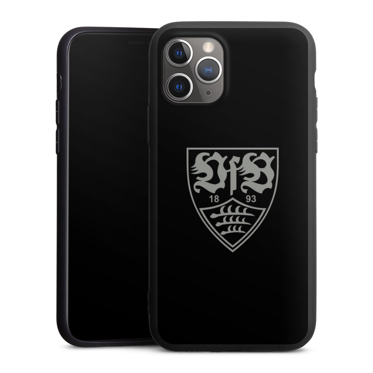 iPhone 11 Pro Handy Premium Silikon Hülle Handyhülle schwarz Case Official Licensed Product Vfb Stuttgart Silikon Premium Case