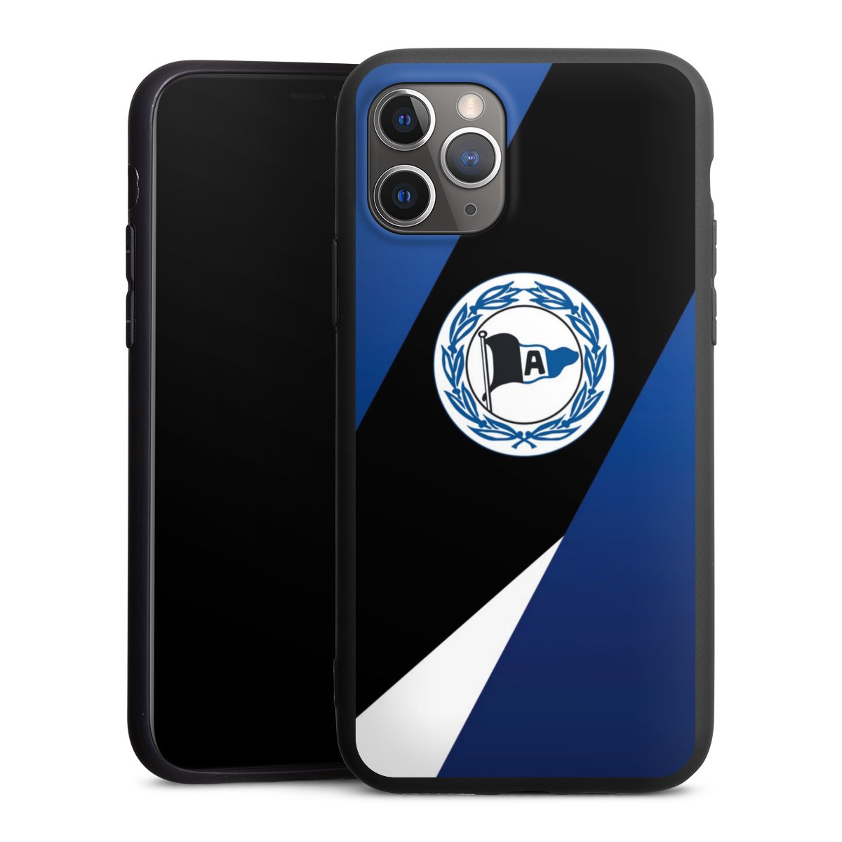 iPhone 11 Pro Handy Premium Silikon Hülle Handyhülle schwarz Case Official Licensed Product Arminia Bielefeld Dsc Silikon Premium Case