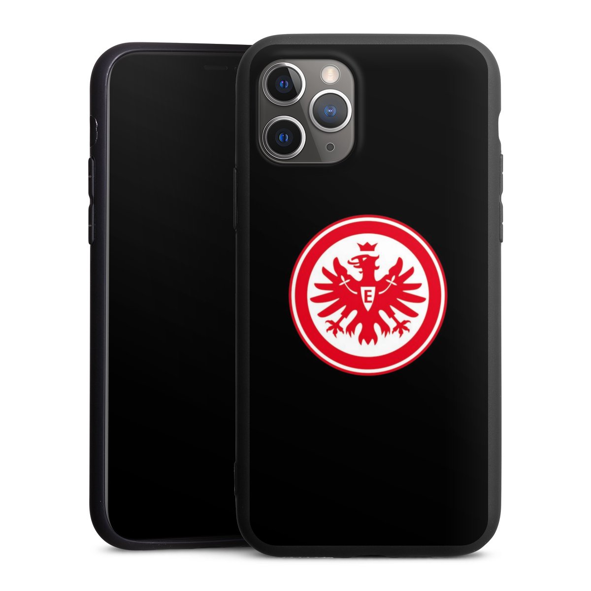 iPhone 11 Pro Handy Premium Silikon Hülle Handyhülle schwarz Case Eintracht Frankfurt Sge Eagle Silikon Premium Case