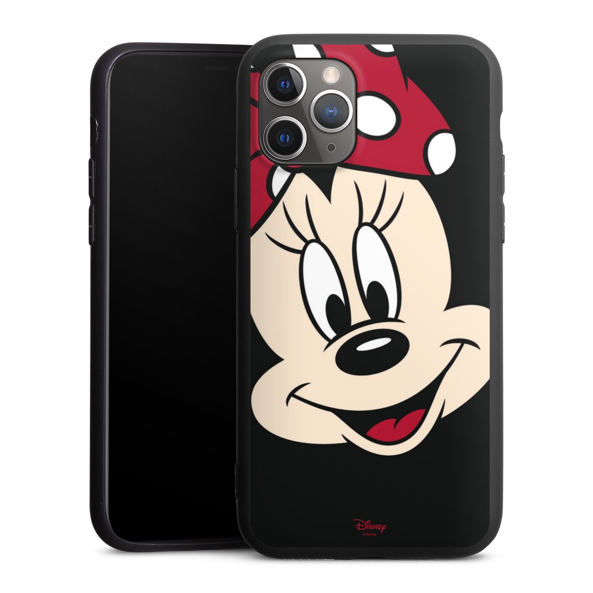 iPhone 11 Pro Handy Premium Silikon Hülle Handyhülle schwarz Case Minnie Mouse Official Licensed Product Disney Silikon Premium Case