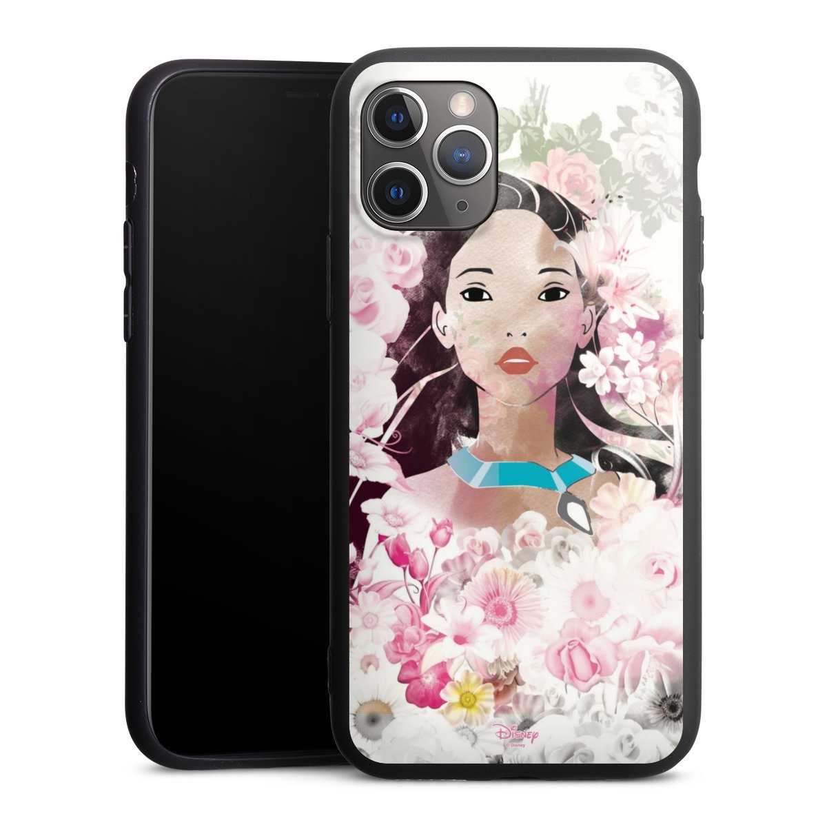 iPhone 11 Pro Handy Premium Silikon Hülle Handyhülle schwarz Case Pocahontas Official Licensed Product Disney Silikon Premium Case