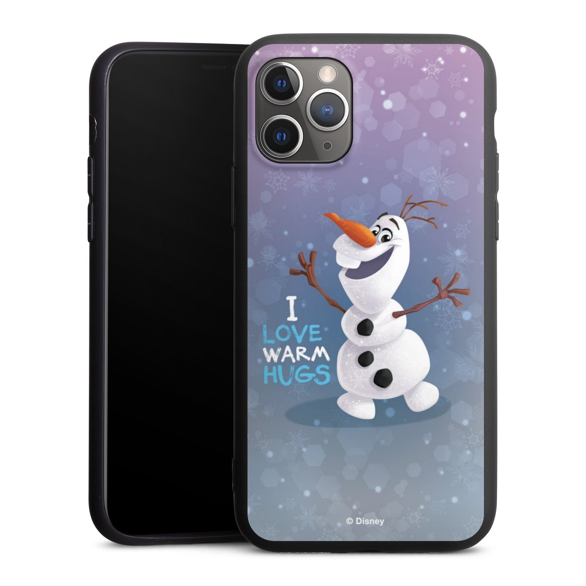 iPhone 11 Pro Handy Premium Silikon Hülle Handyhülle schwarz Case Frozen Frozen Olaf Official Licensed Product Silikon Premium Case