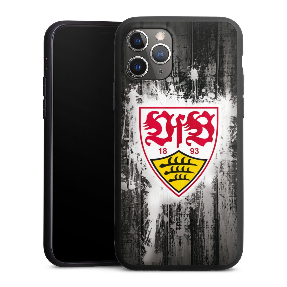 iPhone 11 Pro Handy Premium Silikon Hülle Handyhülle schwarz Case Vfb Stuttgart Official Licensed Product Silikon Premium Case