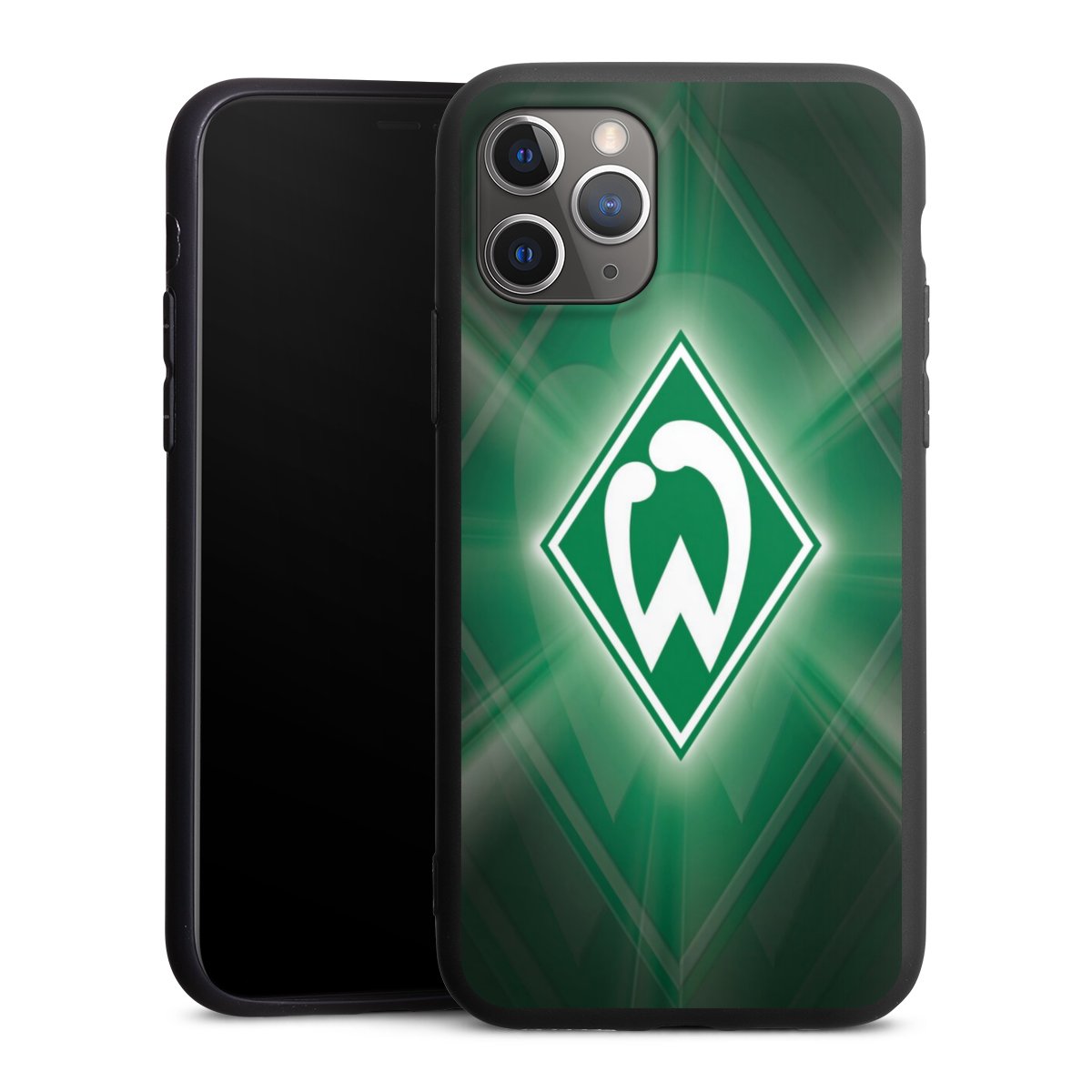 iPhone 11 Pro Handy Premium Silikon Hülle Handyhülle schwarz Case Sv Werder Bremen Official Licensed Product Coat Of Arms Silikon Premium Case