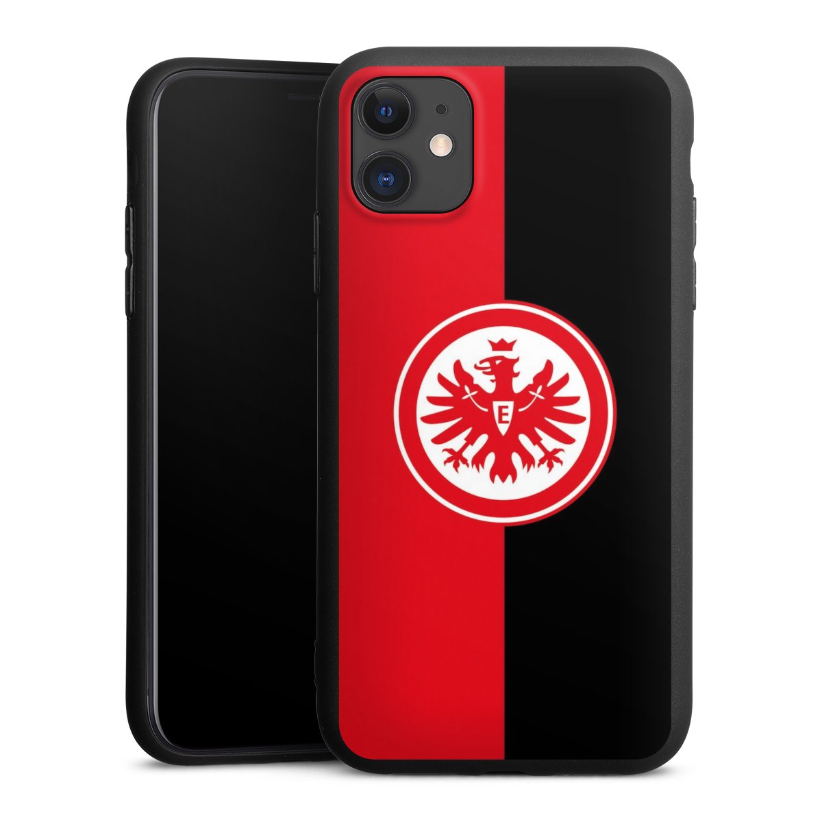 iPhone 11 Handy Premium Silikon Hülle Handyhülle schwarz Case Official Licensed Product Eintracht Frankfurt Sge Silikon Premium Case