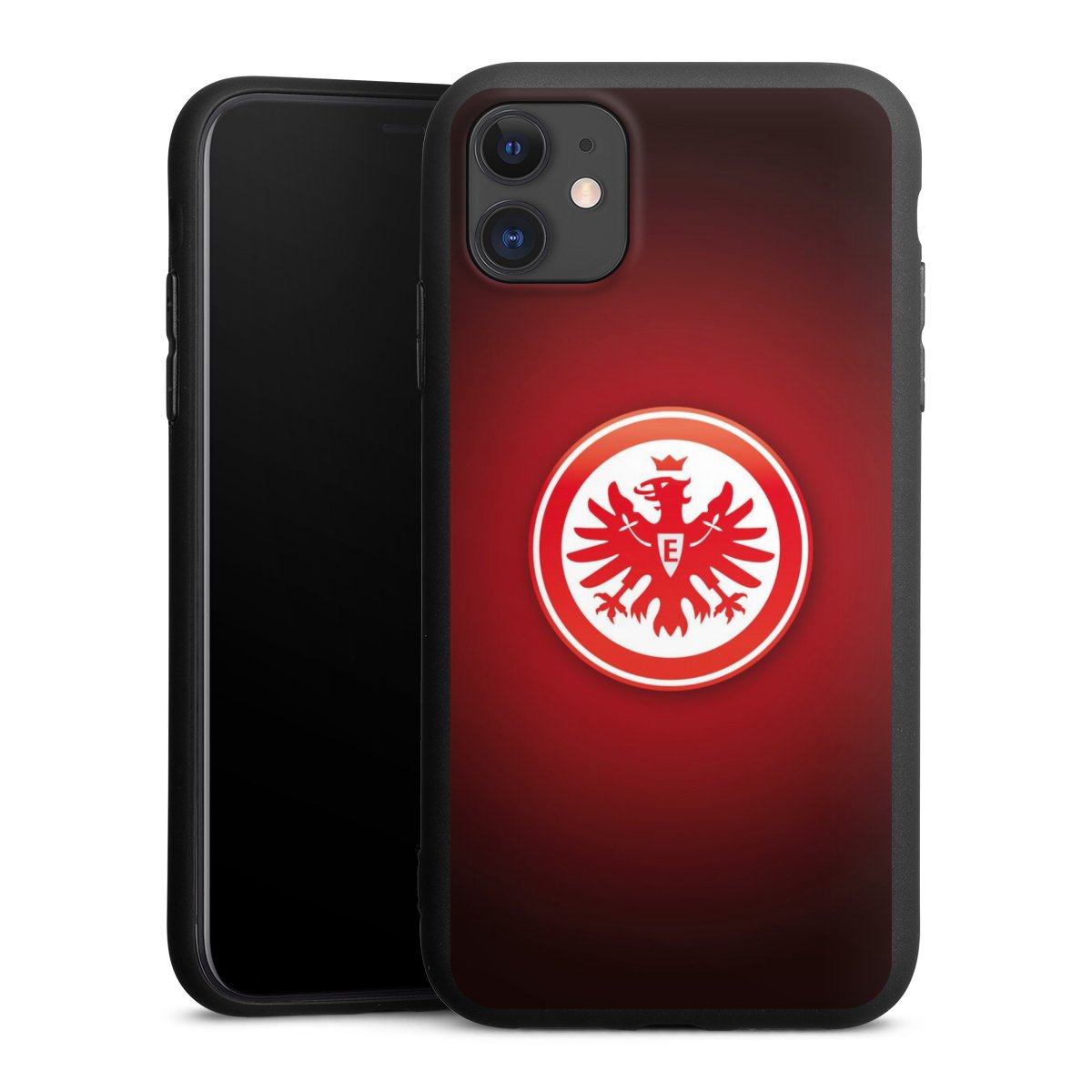 iPhone 11 Handy Premium Silikon Hülle Handyhülle schwarz Case Eintracht Frankfurt Official Licensed Product Coat Of Arms Silikon Premium Case