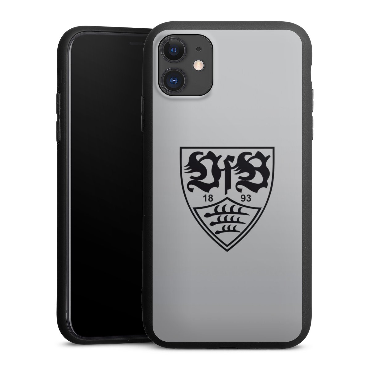 iPhone 11 Handy Premium Silikon Hülle Handyhülle schwarz Case Logo Vfb Stuttgart Official Licensed Product Silikon Premium Case