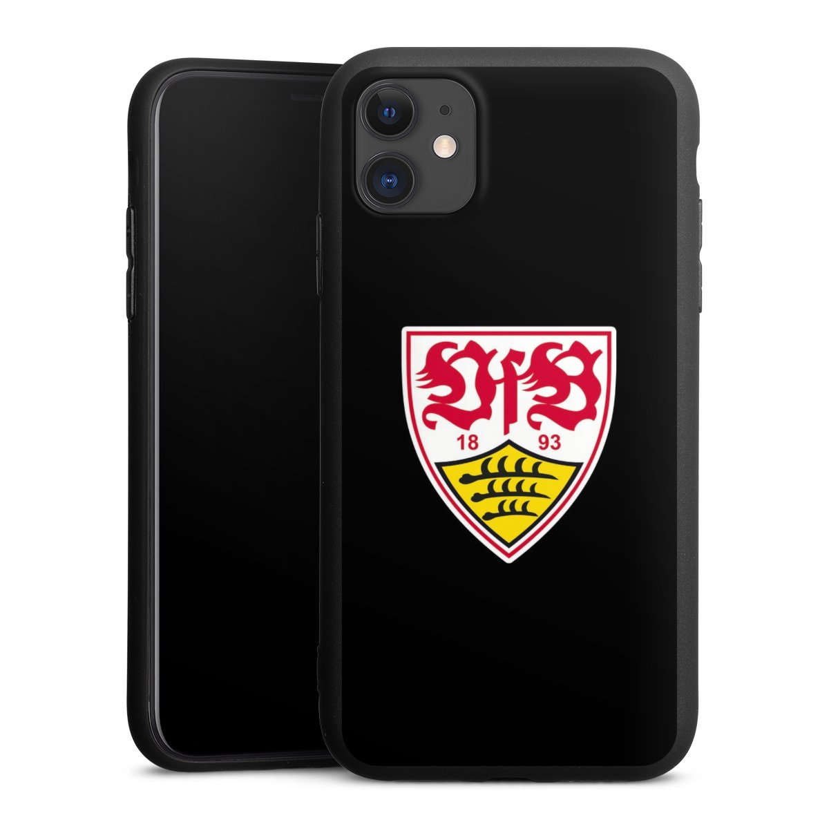 iPhone 11 Handy Premium Silikon Hülle Handyhülle schwarz Case Vfb Stuttgart Official Licensed Product Coat Of Arms Silikon Premium Case