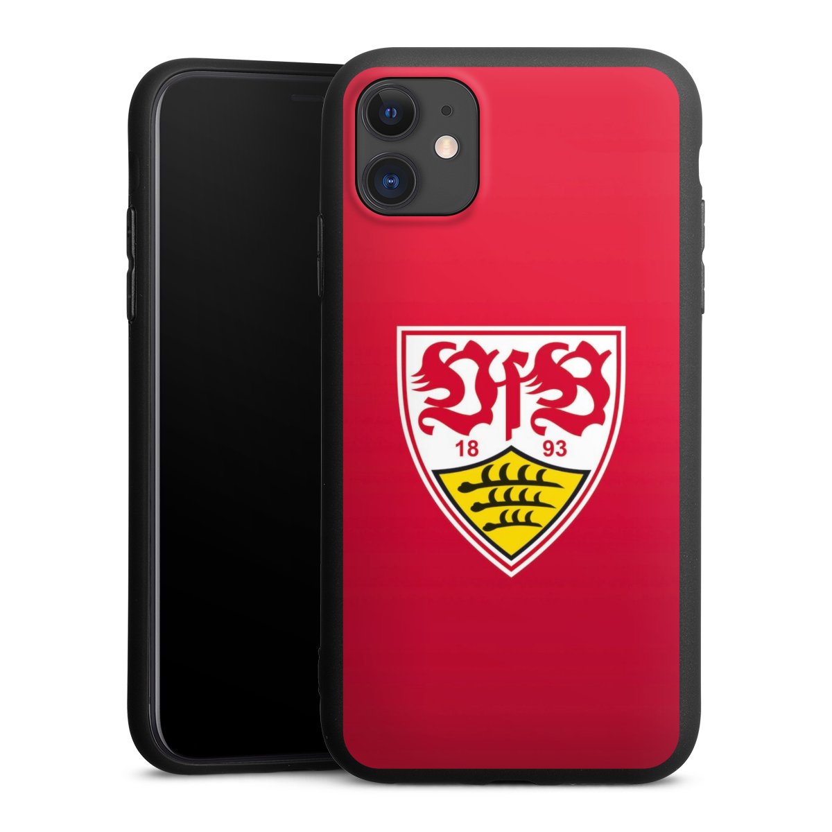 iPhone 11 Handy Premium Silikon Hülle Handyhülle schwarz Case Official Licensed Product Vfb Stuttgart Silikon Premium Case