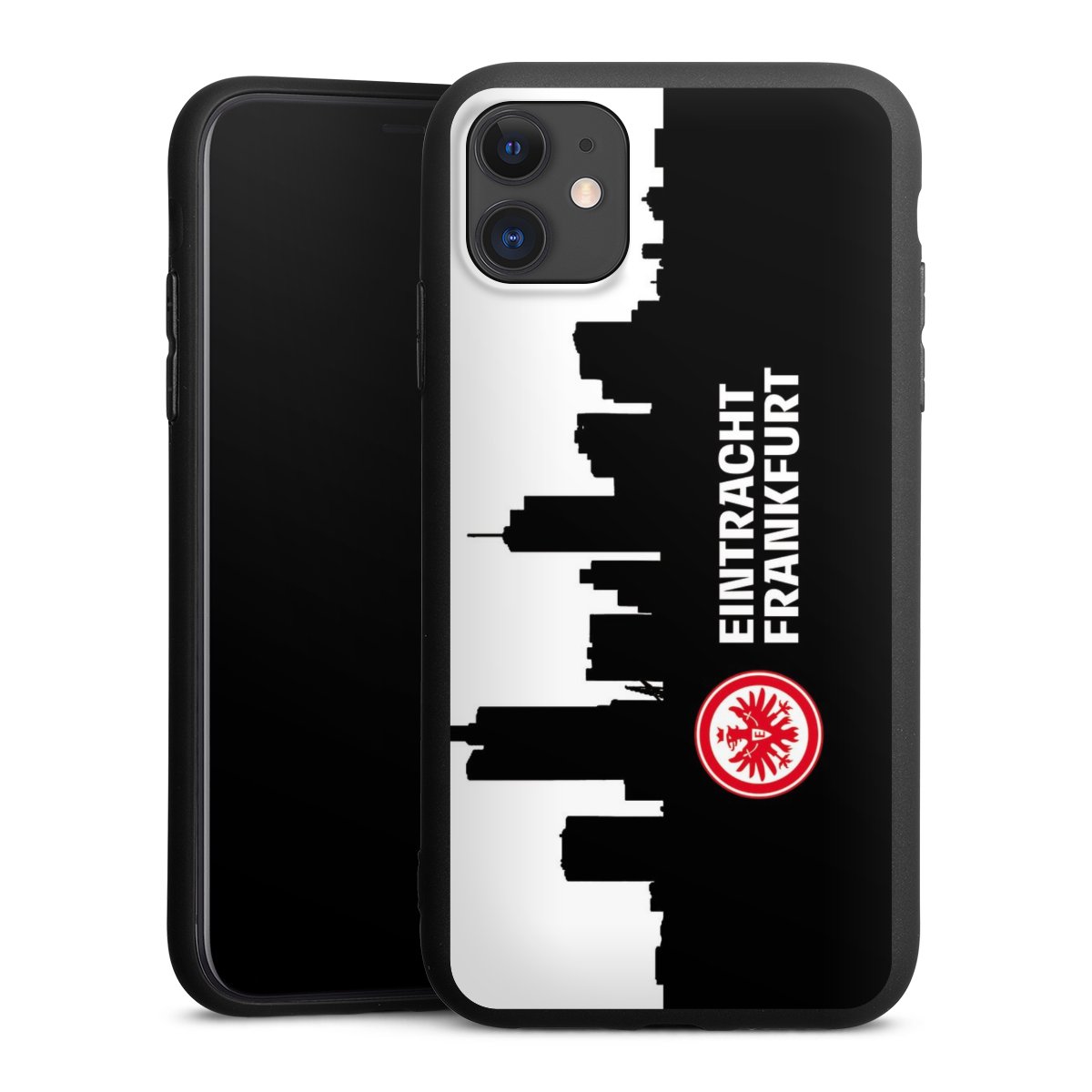 iPhone 11 Handy Premium Silikon Hülle Handyhülle schwarz Case Sge Eintracht Frankfurt Official Licensed Product Silikon Premium Case