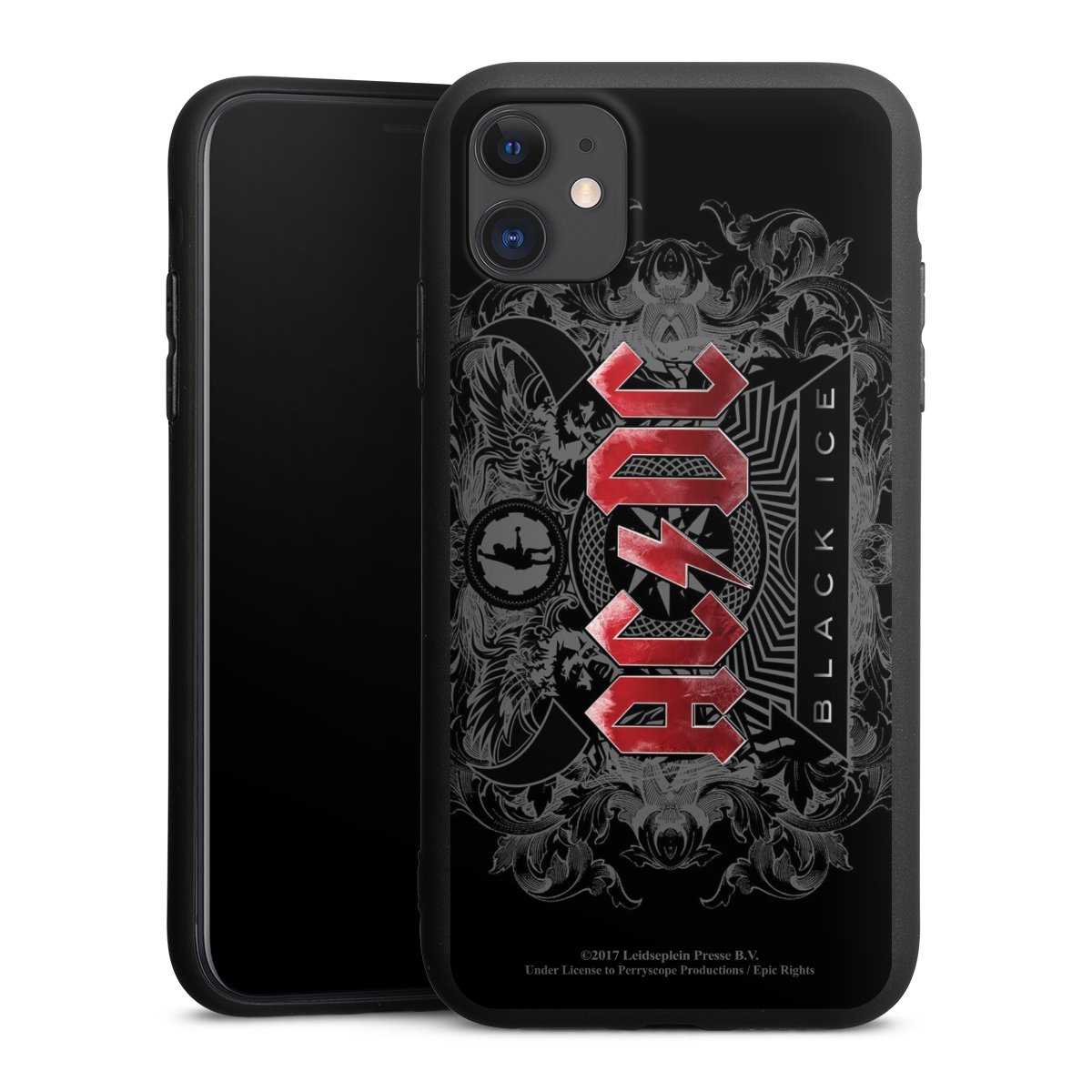 iPhone 11 Handy Premium Silikon Hülle Handyhülle schwarz Case Merchandise Black Ice Acdc Silikon Premium Case