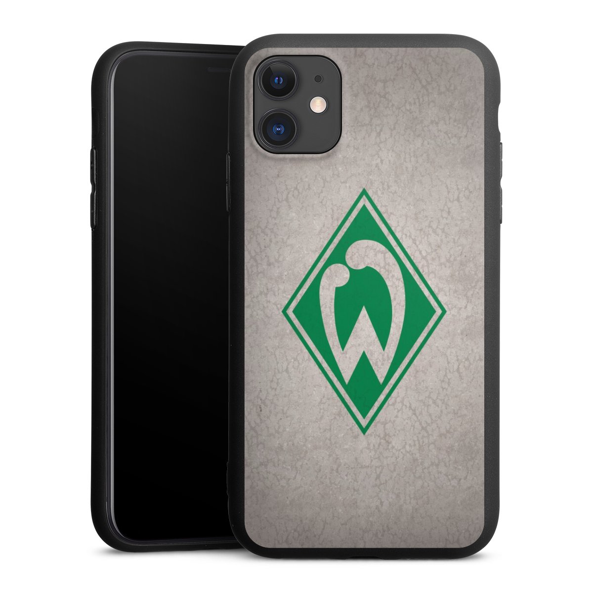 iPhone 11 Handy Premium Silikon Hülle Handyhülle schwarz Case Sv Werder Bremen Concrete Official Licensed Product Silikon Premium Case