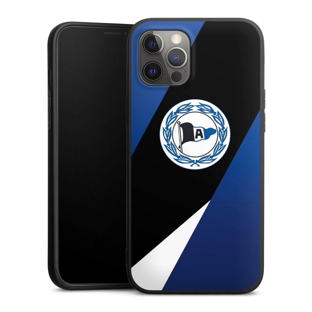 iPhone 12 Pro Max Handy Premium Silikon Hülle Handyhülle schwarz Case Official Licensed Product Arminia Bielefeld Dsc Silikon Premium Case