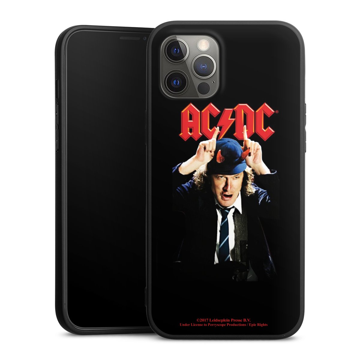 iPhone 12 Pro Max Handy Premium Silikon Hülle Handyhülle schwarz Case Merchandise Acdc Riverplate Silikon Premium Case