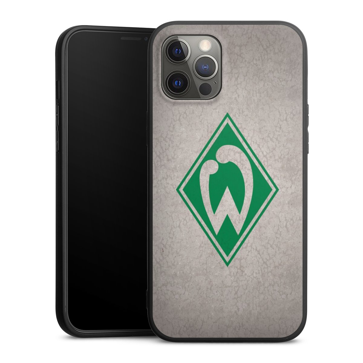 iPhone 12 Pro Max Handy Premium Silikon Hülle Handyhülle schwarz Case Sv Werder Bremen Concrete Official Licensed Product Silikon Premium Case