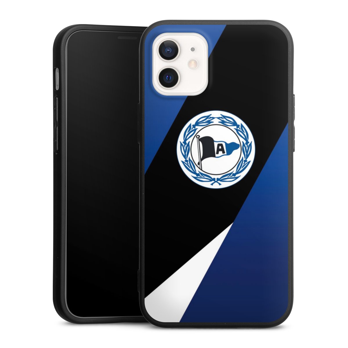 iPhone 12 mini Handy Premium Silikon Hülle Handyhülle schwarz Case Official Licensed Product Arminia Bielefeld Dsc Silikon Premium Case