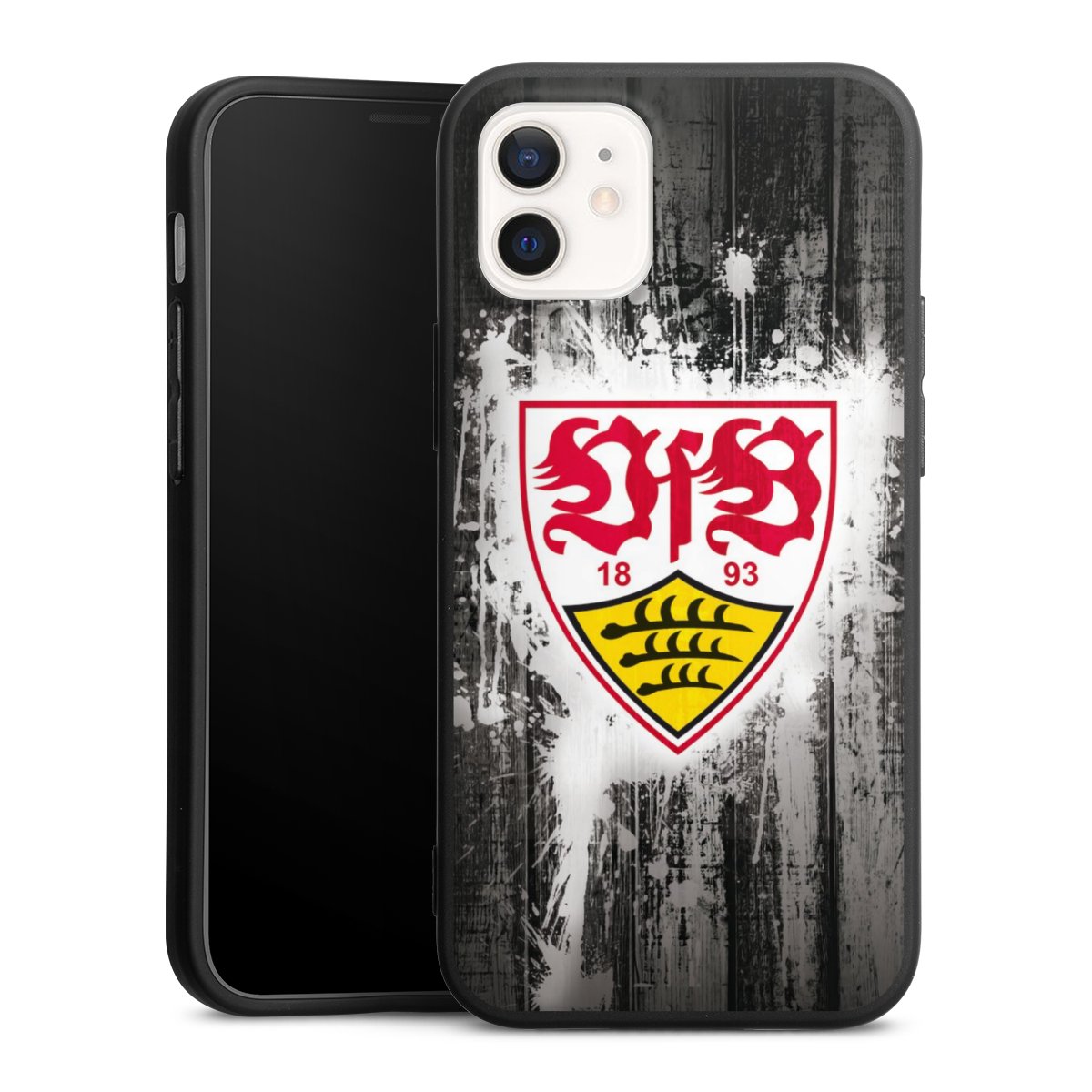 iPhone 12 mini Handy Premium Silikon Hülle Handyhülle schwarz Case Vfb Stuttgart Official Licensed Product Silikon Premium Case