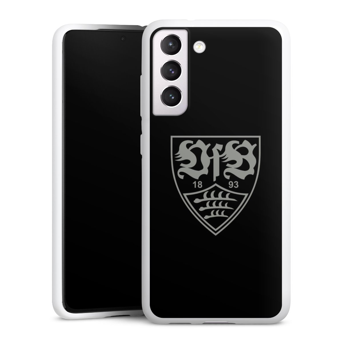 Galaxy S21 FE 5G Handy Silikon Hülle Case weiß Handyhülle Official Licensed Product Vfb Stuttgart Silikon Case