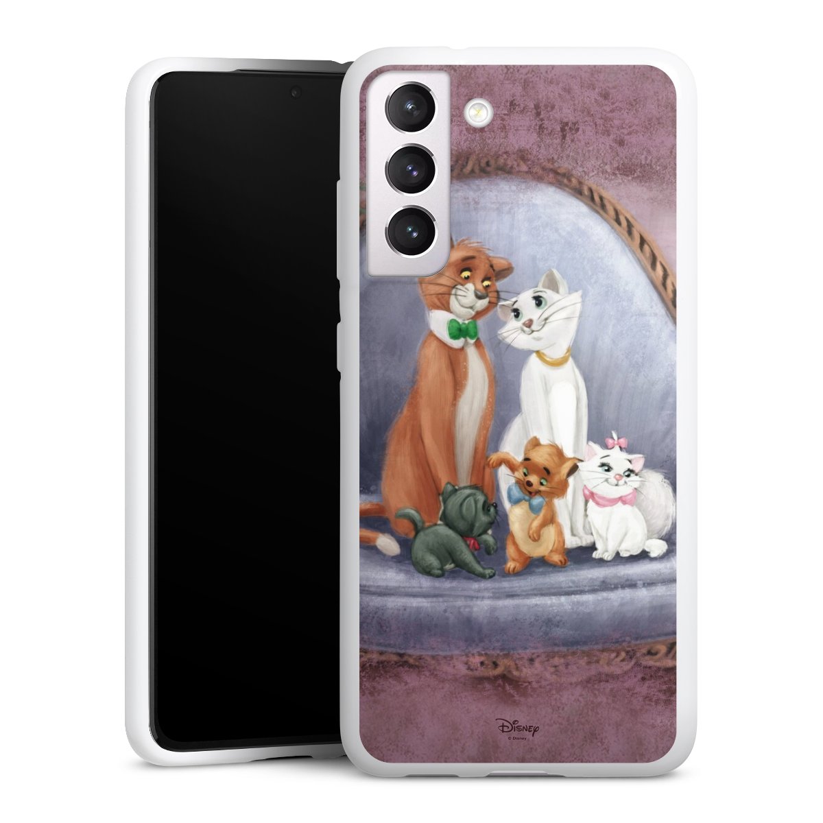 Galaxy S21 FE 5G Handy Silikon Hülle Case weiß Handyhülle Official Licensed Product Disney Aristocats Silikon Case