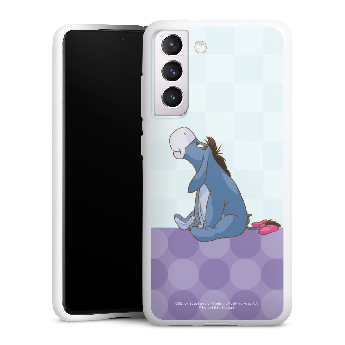 Galaxy S21 FE 5G Handy Silikon Hülle Case weiß Handyhülle Disney Donkey Winnie The Pooh Silikon Case