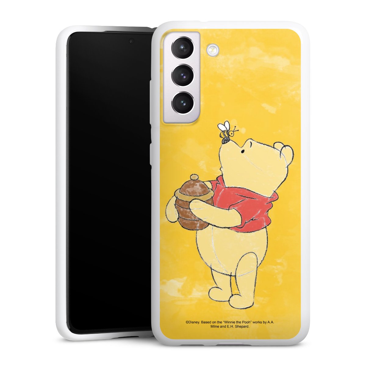 Galaxy S21 FE 5G Handy Silikon Hülle Case weiß Handyhülle Official Licensed Product Winnie The Pooh Disney Silikon Case