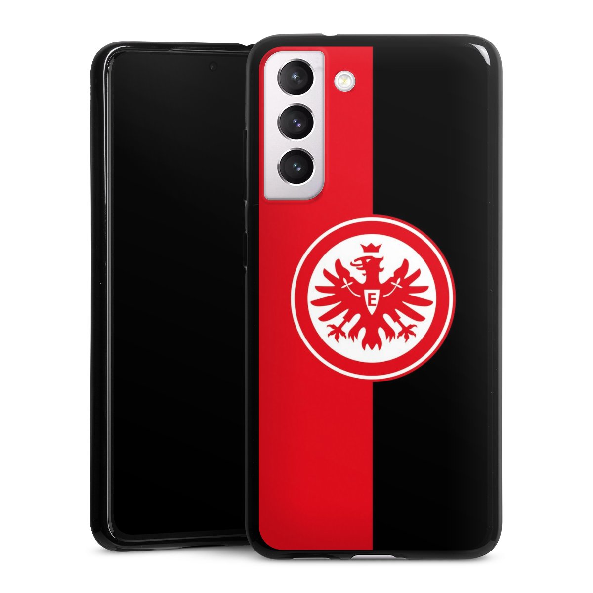 Galaxy S21 FE 5G Handy Silikon Hülle Case schwarz Handyhülle Official Licensed Product Eintracht Frankfurt Sge