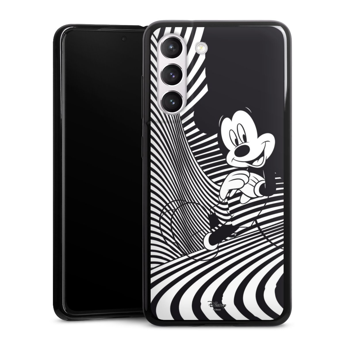 Galaxy S21 FE 5G Handy Silikon Hülle Case schwarz Handyhülle Disney Official Licensed Product Mickey Mouse