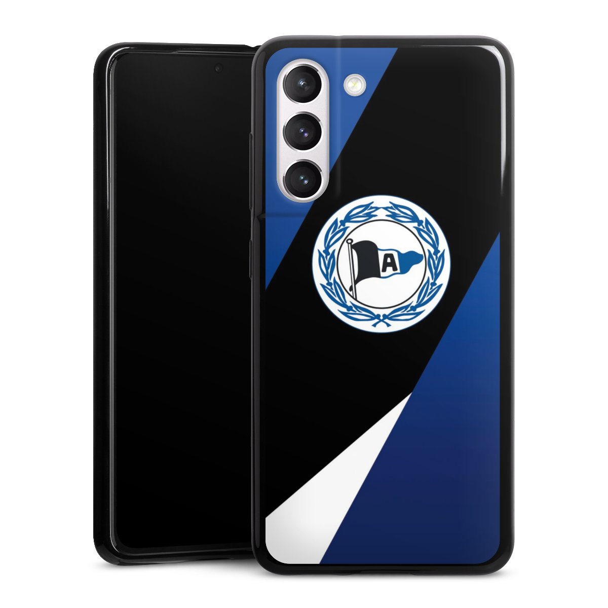 Galaxy S21 FE 5G Handy Silikon Hülle Case schwarz Handyhülle Official Licensed Product Arminia Bielefeld Dsc