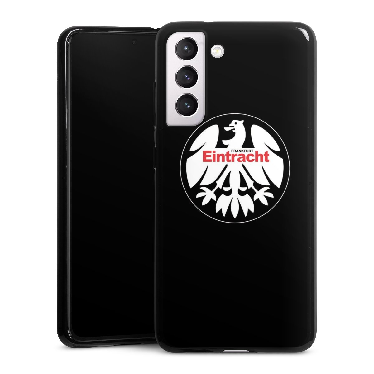 Galaxy S21 FE 5G Handy Silikon Hülle Case schwarz Handyhülle Official Licensed Product Eintracht Frankfurt Sge