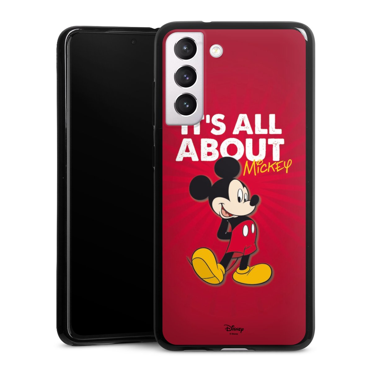 Galaxy S21 FE 5G Handy Silikon Hülle Case schwarz Handyhülle Mouse Disney Official Licensed Product