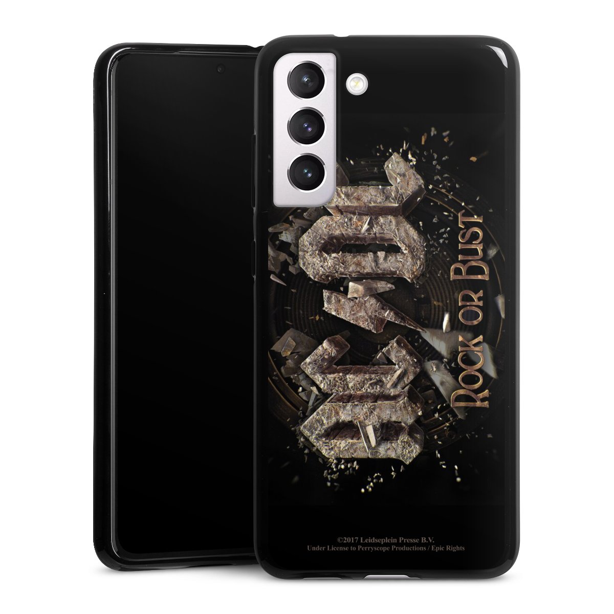 Galaxy S21 FE 5G Handy Silikon Hülle Case schwarz Handyhülle Acdc Official Licensed Product Rock Or Bust