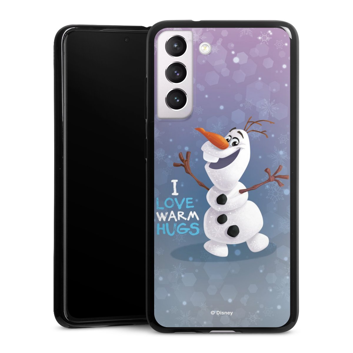 Galaxy S21 FE 5G Handy Silikon Hülle Case schwarz Handyhülle Frozen Frozen Olaf Official Licensed Product