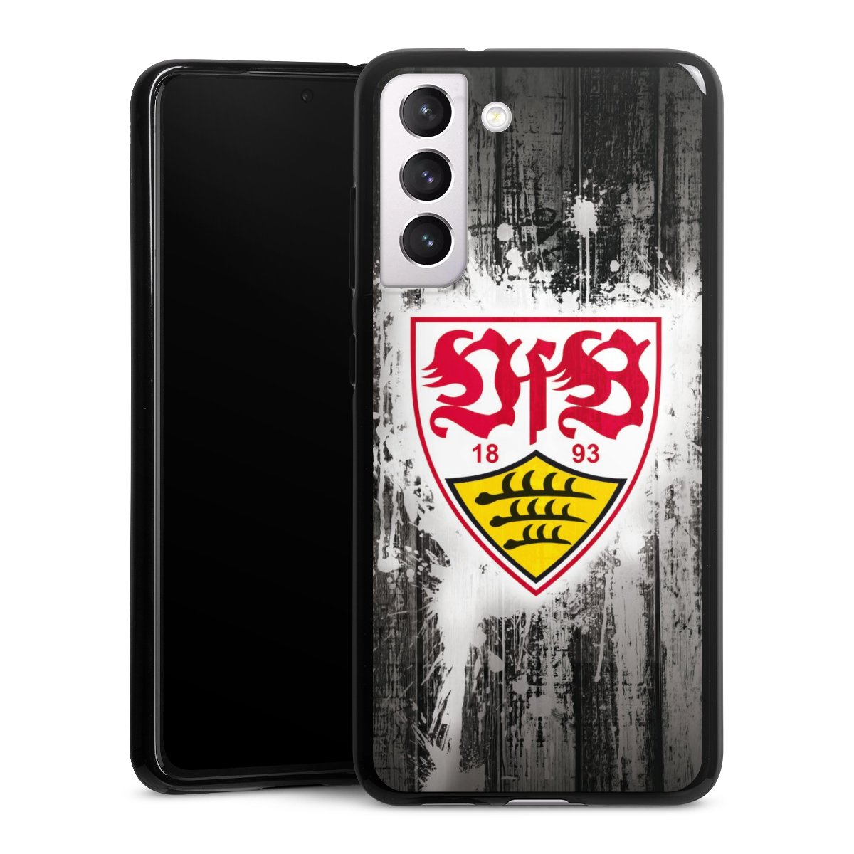 Galaxy S21 FE 5G Handy Silikon Hülle Case schwarz Handyhülle Vfb Stuttgart Official Licensed Product