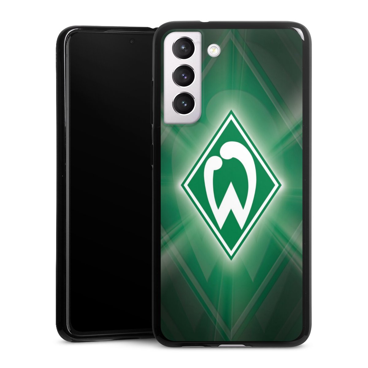 Galaxy S21 FE 5G Handy Silikon Hülle Case schwarz Handyhülle Sv Werder Bremen Official Licensed Product Coat Of Arms