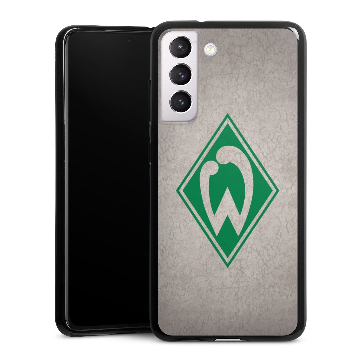 Galaxy S21 FE 5G Handy Silikon Hülle Case schwarz Handyhülle Sv Werder Bremen Concrete Official Licensed Product