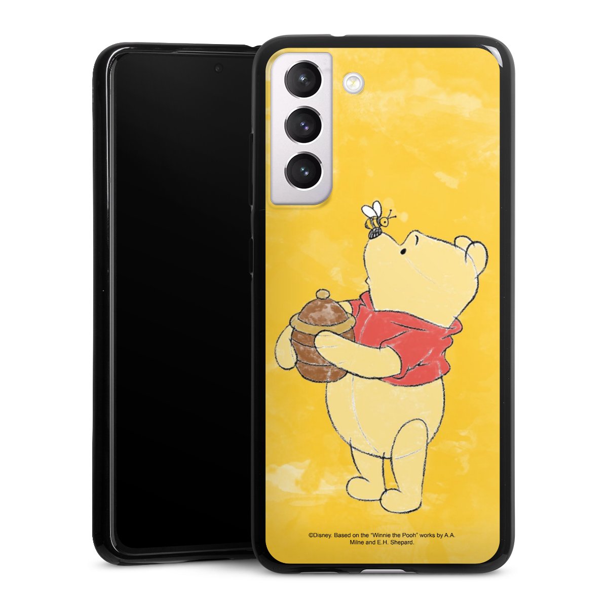 Galaxy S21 FE 5G Handy Silikon Hülle Case schwarz Handyhülle Official Licensed Product Winnie The Pooh Disney