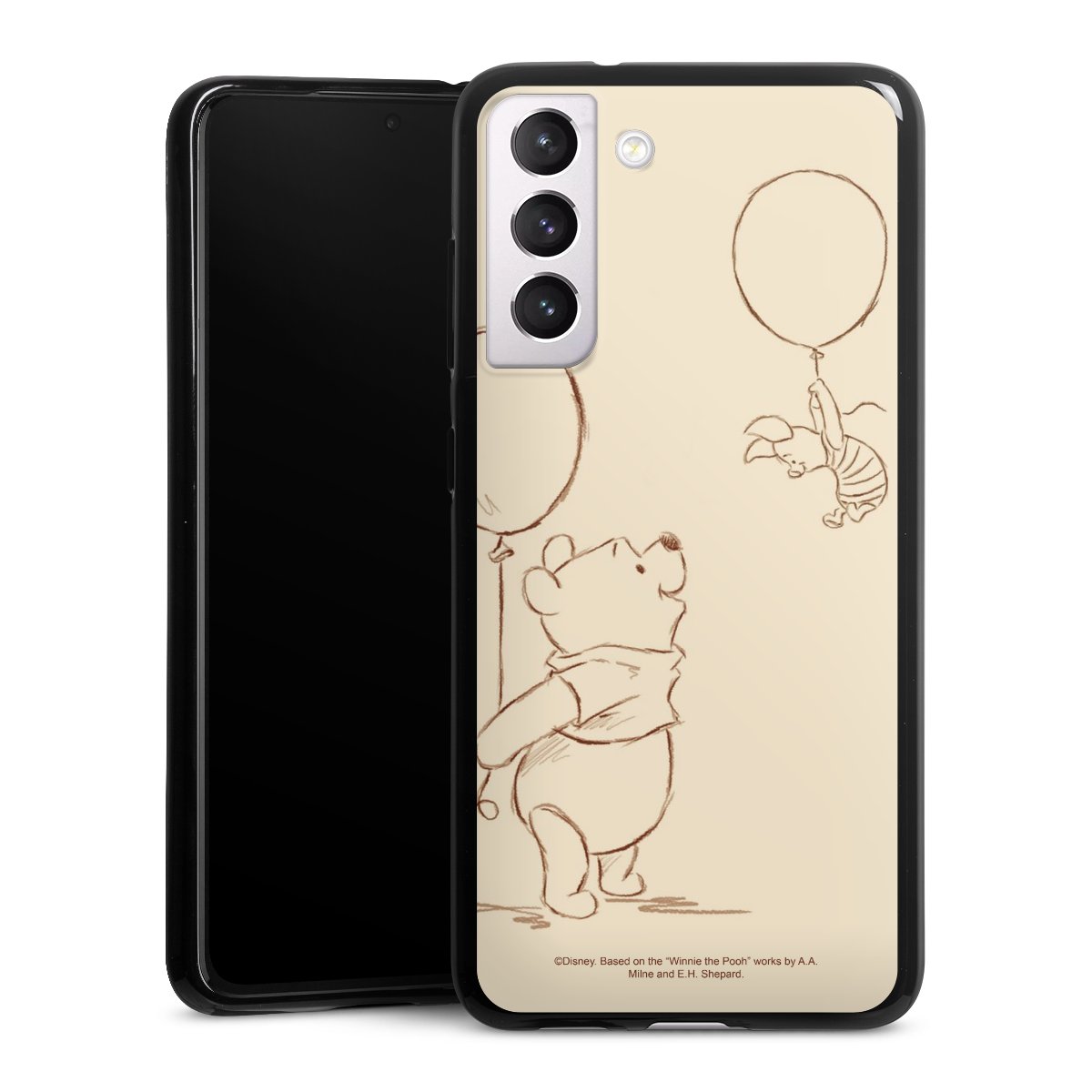 Galaxy S21 FE 5G Handy Silikon Hülle Case schwarz Handyhülle Official Licensed Product Winnie The Pooh Disney