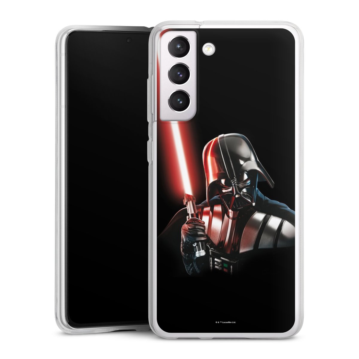 Galaxy S21 FE 5G Handy Silikon Hülle Case transparent Handyhülle Star Wars Merchandise Darth Vader Silikon Case