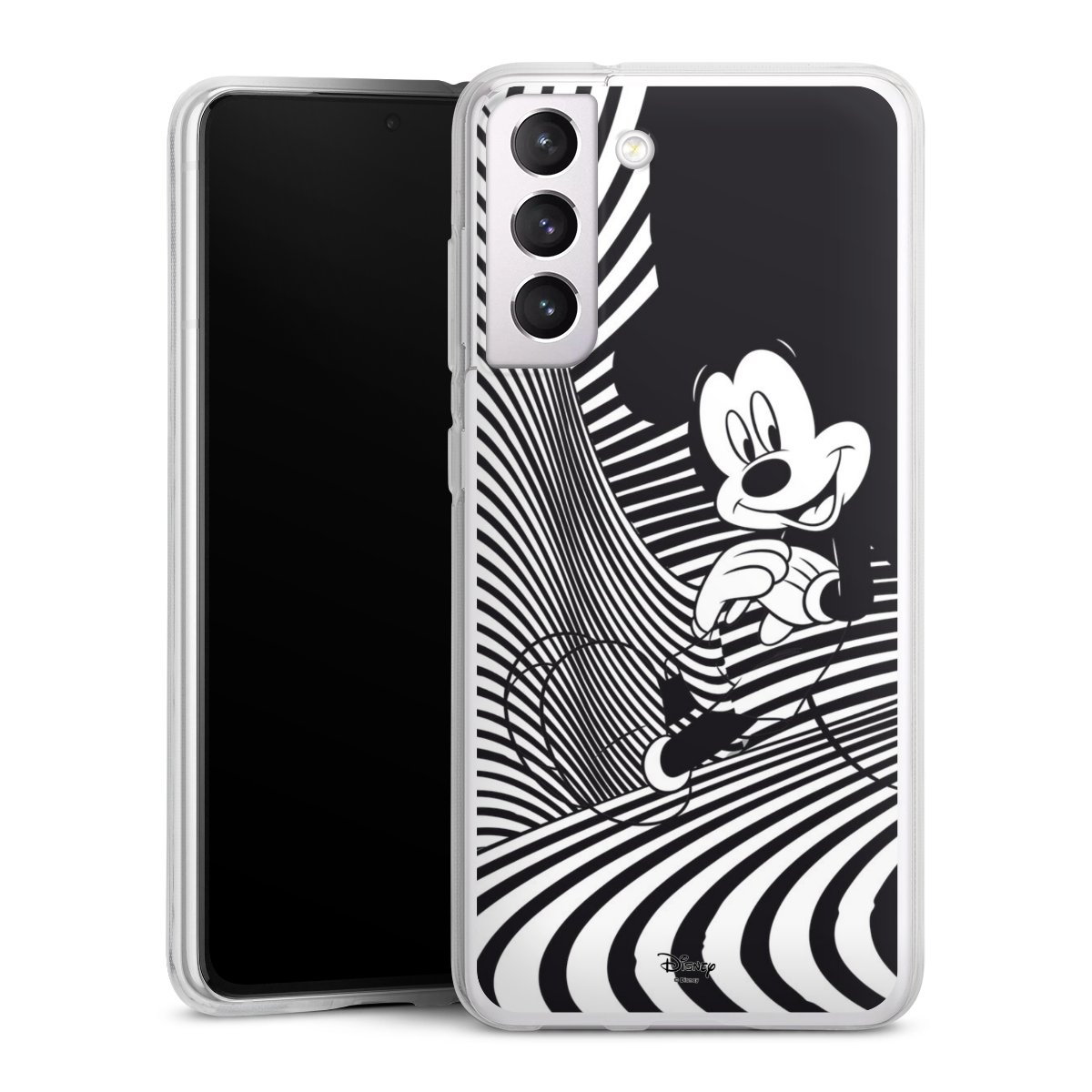 Galaxy S21 FE 5G Handy Silikon Hülle Case transparent Handyhülle Disney Official Licensed Product Mickey Mouse Silikon Case